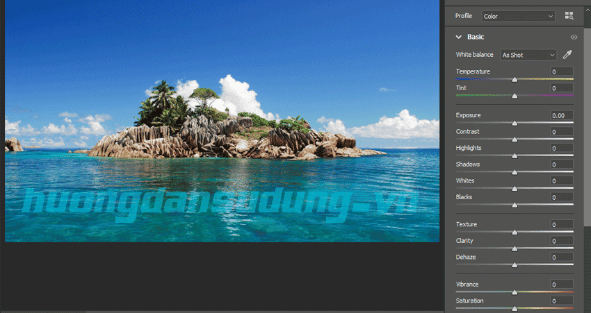 Hướng dẫn sử dụng camera raw trong photoshop