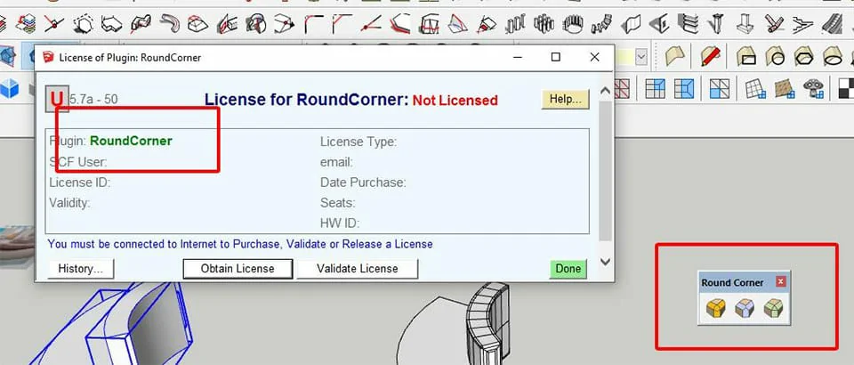 plugin sketchup báo not license