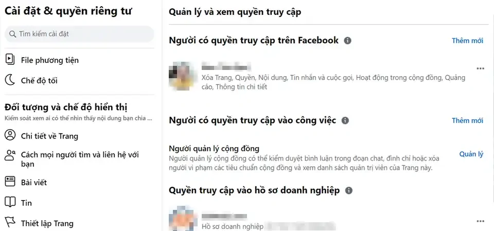 Cách phân quyền quản trị Fanpage Facebook